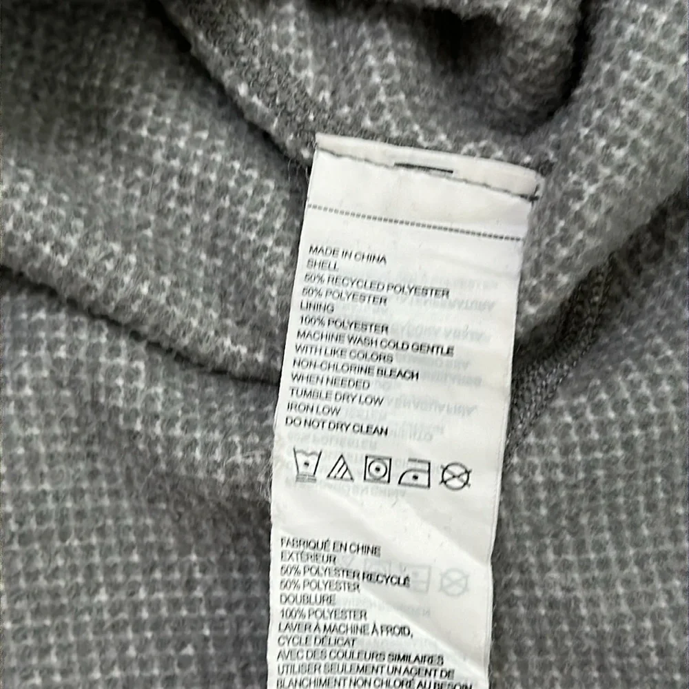 Prana Rockaway Full Zip Gray Texture Hoodie Jacket Size Small - Picture 12 of 12